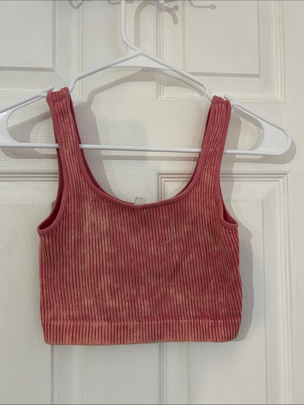 Aeropostale Ribbed Crop Tank Top - Dusty Rose- XS